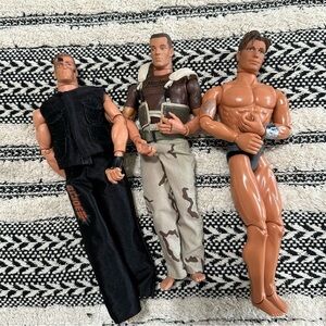 G.I. Joe vintage y2k three men’s army 1998 Mattel, 1996 hasbro action figures